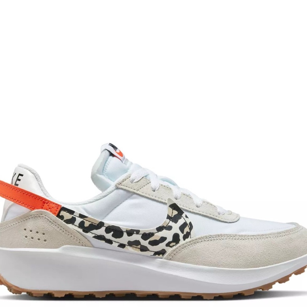 Nike White and Leopard Print Sneakers